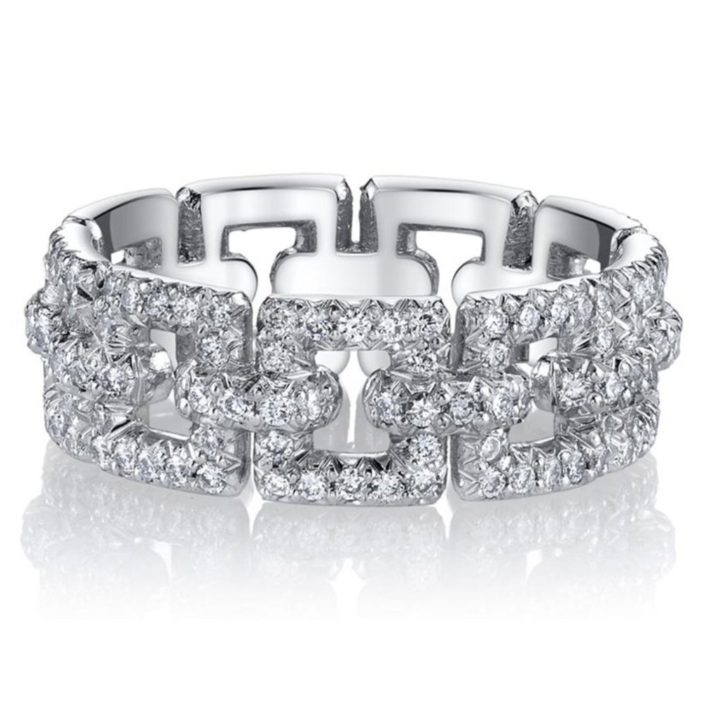 ❤Fashion Shiny Dainty Gems Zircon Trendy Eternity Ring for Women, MARR90…